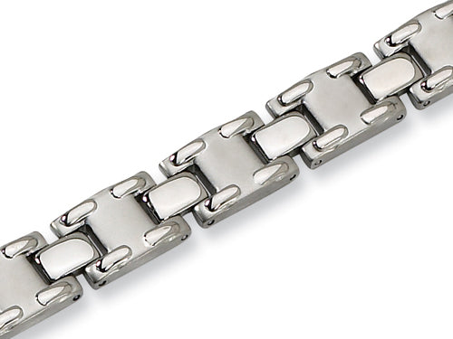 Chisel Stainless Steel Brushed and Satin Bracelet - 8.75 inches