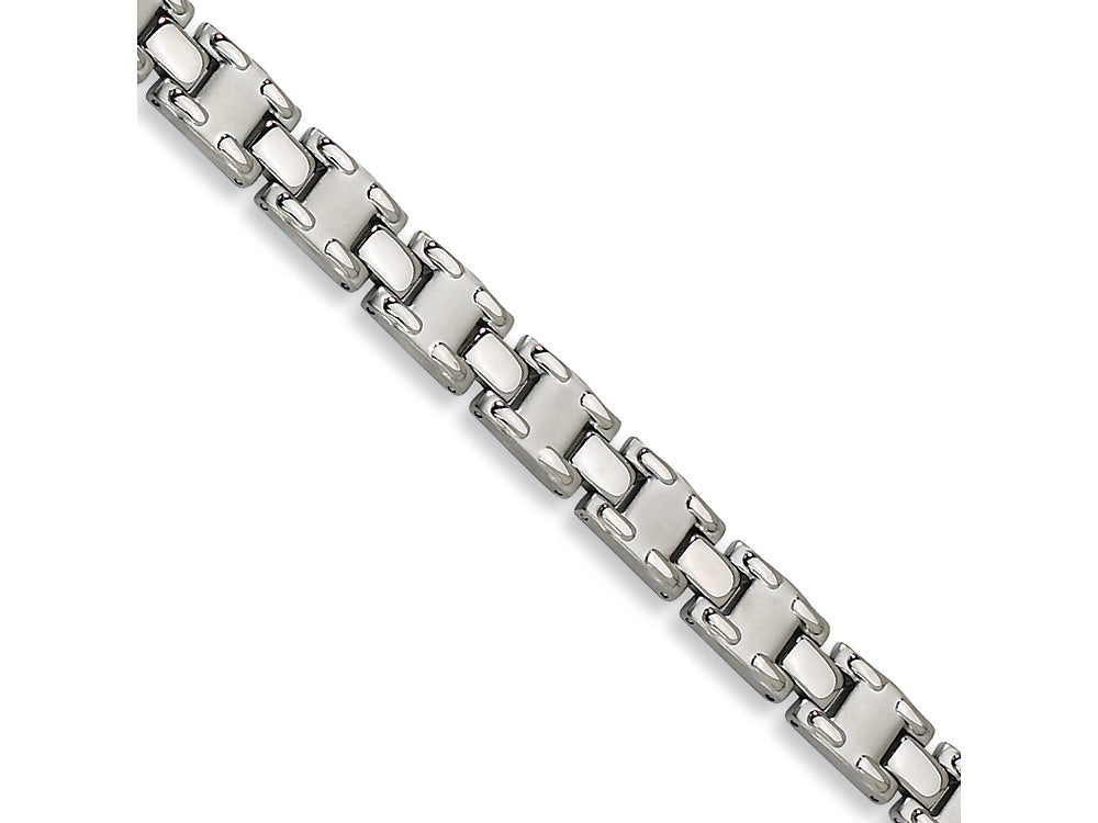 Chisel Stainless Steel Brushed and Satin Bracelet - 8.75 inches