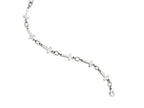 FJC Finejewelers Stainless Steel Polished Sideways Cross 8in Bracelet