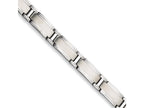 Chisel Stainless Steel Brushed and Polished Bracelet