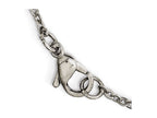 FJC Finejewelers Stainless Steel Polished Sideways Cross 7.25in Bracelet