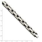Chisel Stainless Steel Brushed and Polished Bracelet - 8 inches
