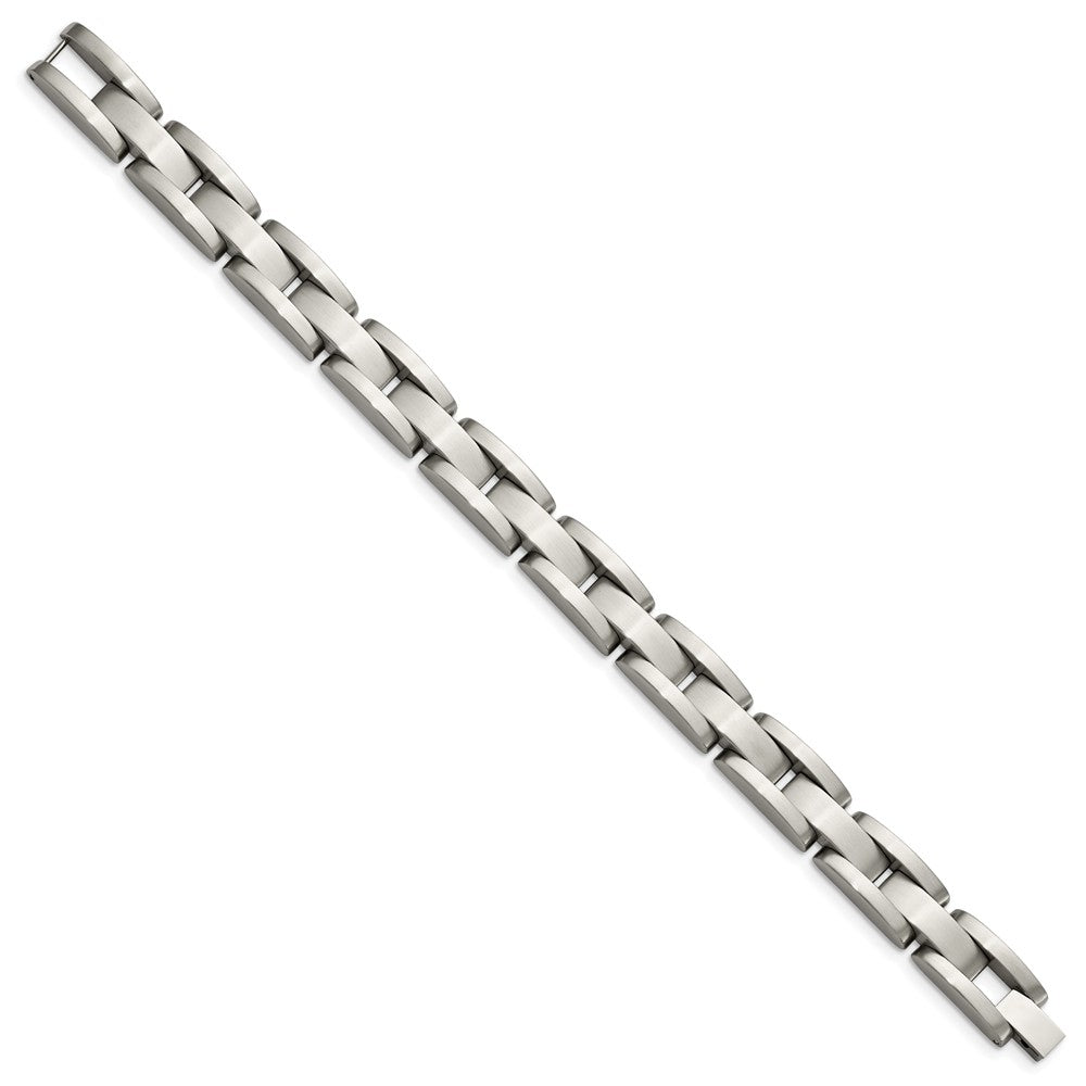 Chisel Stainless Steel Brushed and Polished Bracelet - 8 inches
