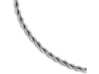 Chisel Stainless Steel Polished 7mm Rope Bracelet