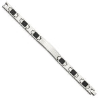 Chisel Stainless Steel Carbon Fiber Bracelet - 8.5 inches
