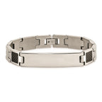 Chisel Stainless Steel Carbon Fiber Bracelet - 8.5 inches