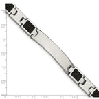 Chisel Stainless Steel Carbon Fiber Bracelet - 8.5 inches