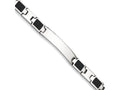 Chisel Stainless Steel Carbon Fiber Bracelet - 8.5 inches