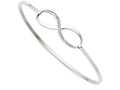 FJC Finejewelers Stainless Steel Infinity Polished CZ Bangle