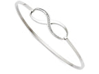 FJC Finejewelers Stainless Steel Infinity Polished CZ Bangle