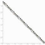 Chisel Stainless Steel Polished 4mm Figaro Bracelet