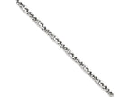 Chisel Stainless Steel Polished 4mm Figaro Bracelet