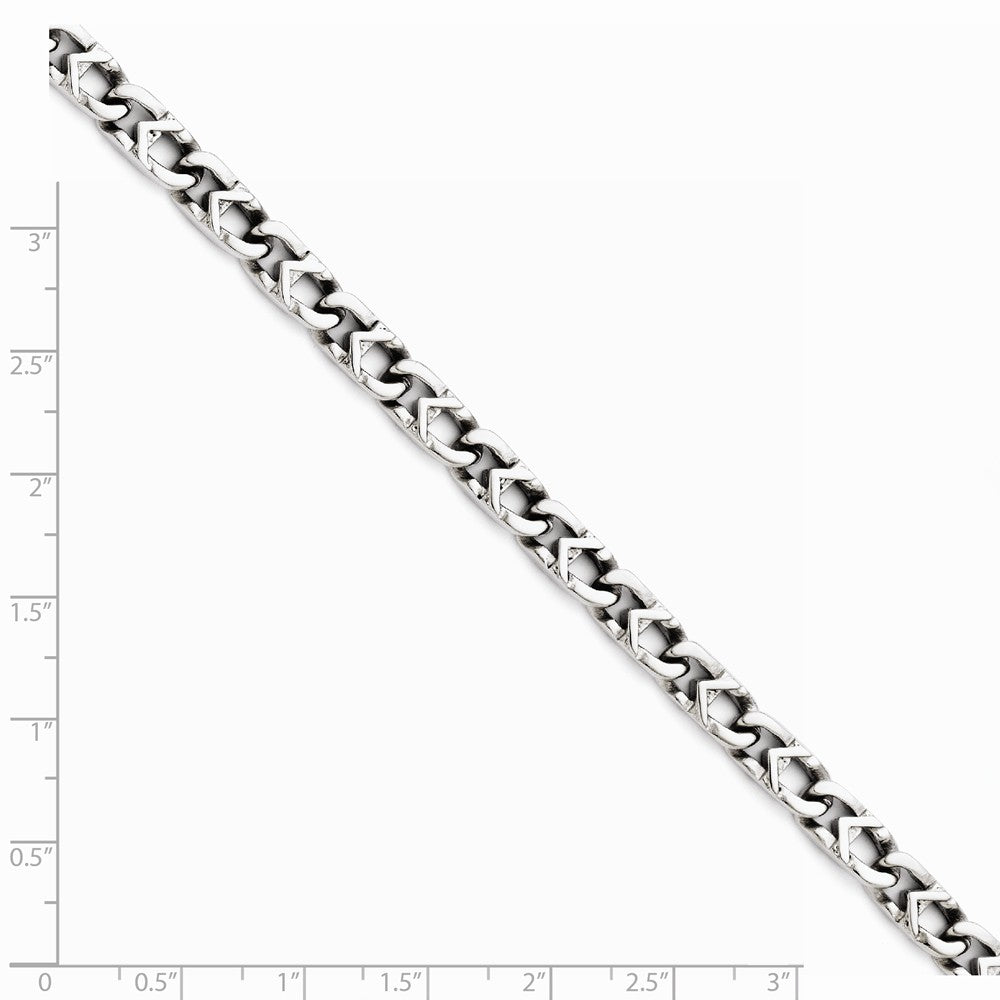 Chisel Stainless Steel Polished  6mm Bracelet