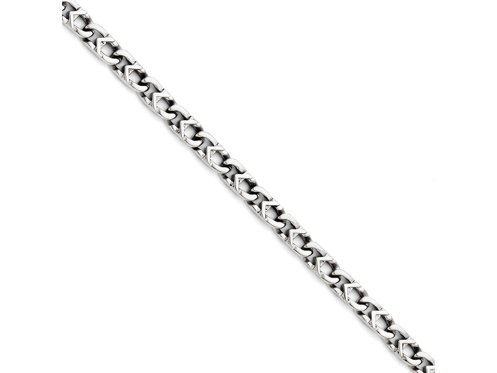 Chisel Stainless Steel Polished  6mm Bracelet