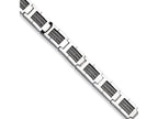Chisel Stainless Steel Grey Cable Bracelet - 8.5 inches