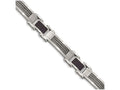 Chisel Stainless Steel Carbon Fiber Bracelet - 9 inches