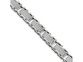 Chisel Stainless Steel Grey Carbon Fiber Inlay Polished Bracelet