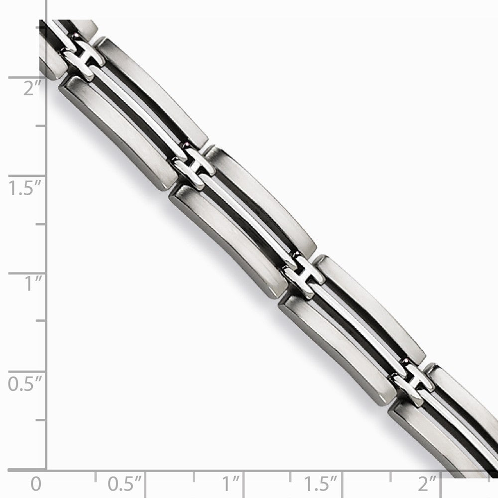 Chisel Stainless Steel Brushed And Polished 8.75in Bracelet