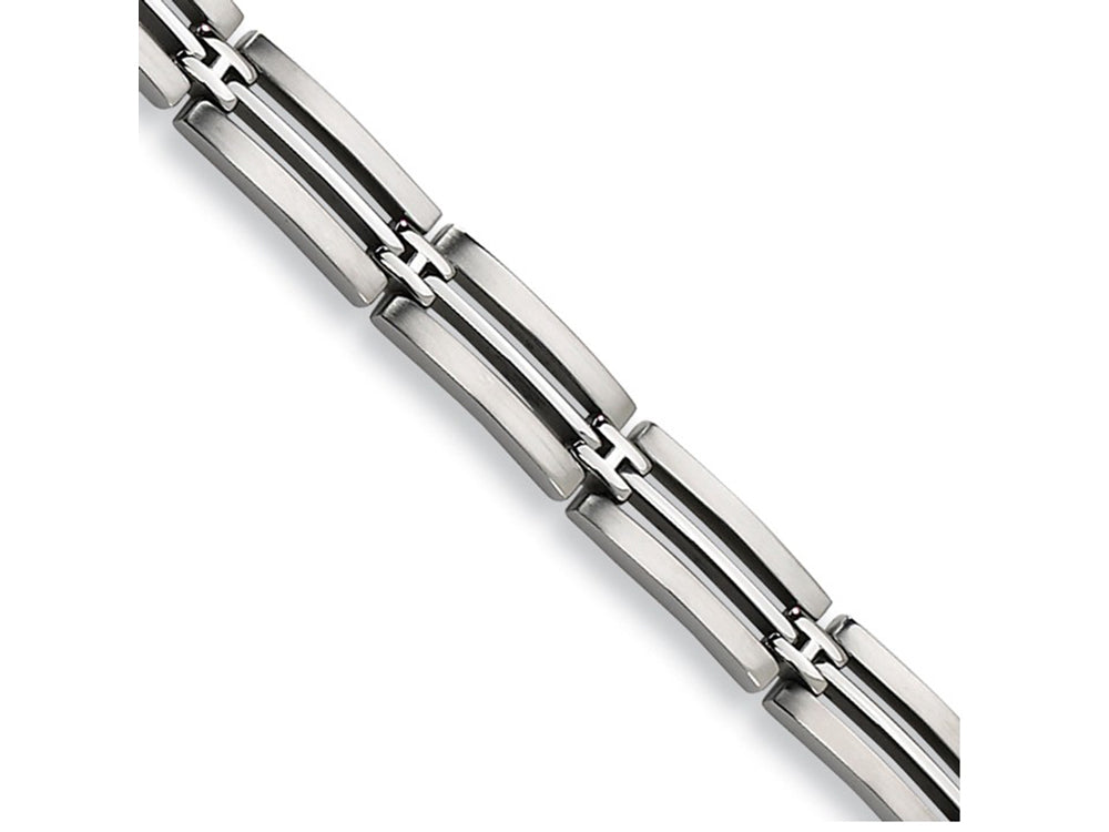 Chisel Stainless Steel Brushed And Polished 8.75in Bracelet