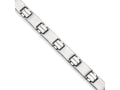 Chisel Stainless Steel Brushed and Polished Bracelet - 8.5 inches
