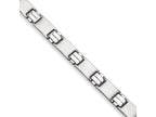 Chisel Stainless Steel Brushed and Polished Bracelet - 8.5 inches