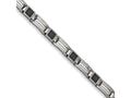 Chisel Stainless Steel Carbon Fiber Bracelet - 8.75 inches