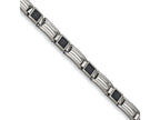 Chisel Stainless Steel Carbon Fiber Bracelet - 8.75 inches