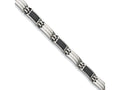 Chisel Stainless Steel Carbon Fiber Bracelet - 8.5 inches