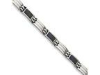 Chisel Stainless Steel Carbon Fiber Bracelet - 8.5 inches