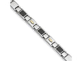 Chisel Stainless Steel Carbon Fiber Bracelet - 9.5 inches