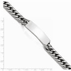 Chisel Stainless Steel Polished And Antiqued Curb Id Link Bracelet