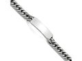 Chisel Stainless Steel Polished And Antiqued Curb Id Link Bracelet
