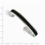 Chisel Stainless Steel Polished Genuine Stingray Bangle