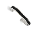 Chisel Stainless Steel Polished Genuine Stingray Bangle