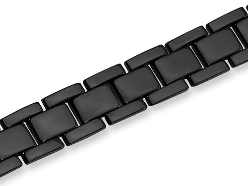 Chisel Stainless Steel Black Plating Bracelet - 8.5 inches