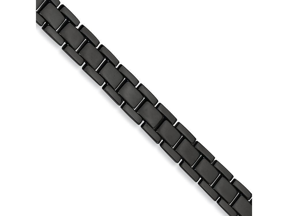 Chisel Stainless Steel Black Plating Bracelet - 8.5 inches