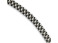 Chisel Stainless Steel Brushed and Polished Bracelet - 8.5 inches