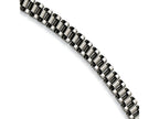 Chisel Stainless Steel Brushed and Polished Bracelet - 8.5 inches