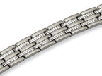 Chisel Stainless Steel Brushed and Polished Bracelet - 8.75 inches