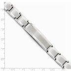 Chisel Stainless Steel Polished And Brushed Id Bracelet