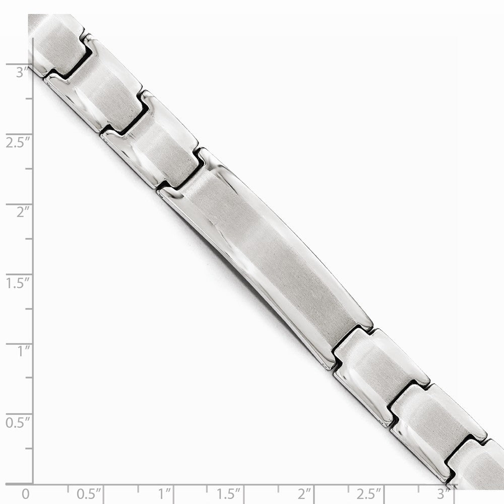 Chisel Stainless Steel Polished And Brushed Id Bracelet