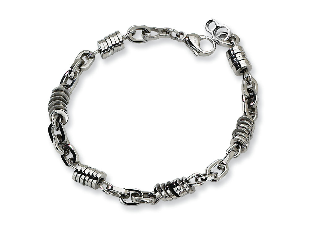 Chisel Stainless Steel Polished Bracelet - 9 inches