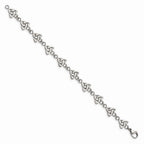 Chisel Stainless Steel Polished Trinity Knot 7in Bracelet