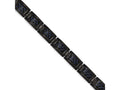 Chisel Stainless Steel Polished Black Ip-plated W/blue Carbon Fiber Bracelet