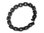Chisel Stainless Steel Black Plated Bracelet - 9 inches