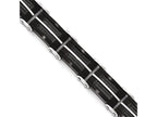 Chisel Stainless Steel Brushed and Polished Wire Black Ip-plated Bracelet