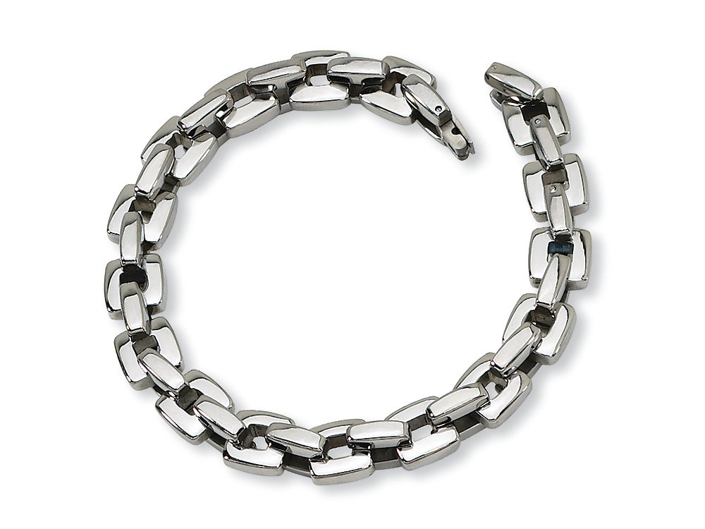Chisel Stainless Steel Polished Bracelet - 9 inches