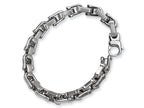Chisel Stainless Steel Brushed and Polished Bracelet - 8.5 inches