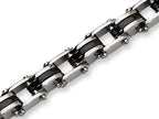 Chisel Stainless Steel Black Plating Bracelet - 8.75 inches