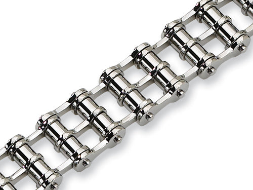 Chisel Stainless Steel Polished Bracelet - 8.5 inches
